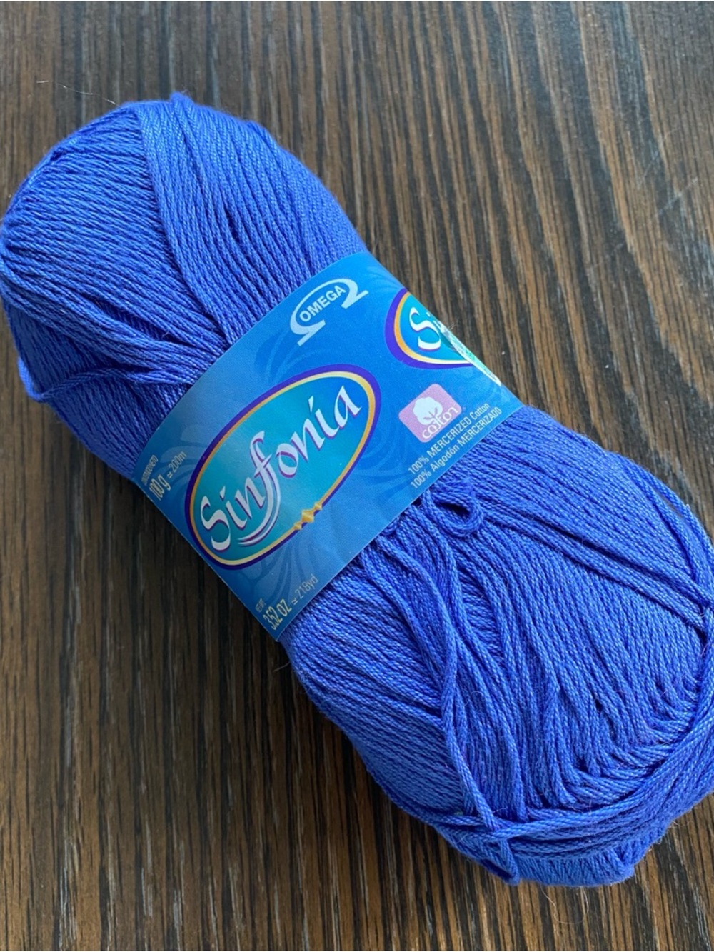 Sinfonia Yarn - Vivid Royal Blue Sinfonia Jacaranoa Blue Cotton Yarn